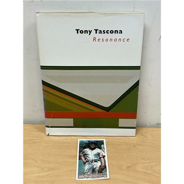 Signed Tony Tascona Resonance WAG Exhibition 2001 Book & Youth Baseball Card