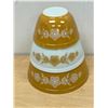 Image 1 : Minty Pyrex Gold Butterfly Nesting Mixing Bowl Set - Largest 2.5L