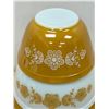 Image 3 : Minty Pyrex Gold Butterfly Nesting Mixing Bowl Set - Largest 2.5L