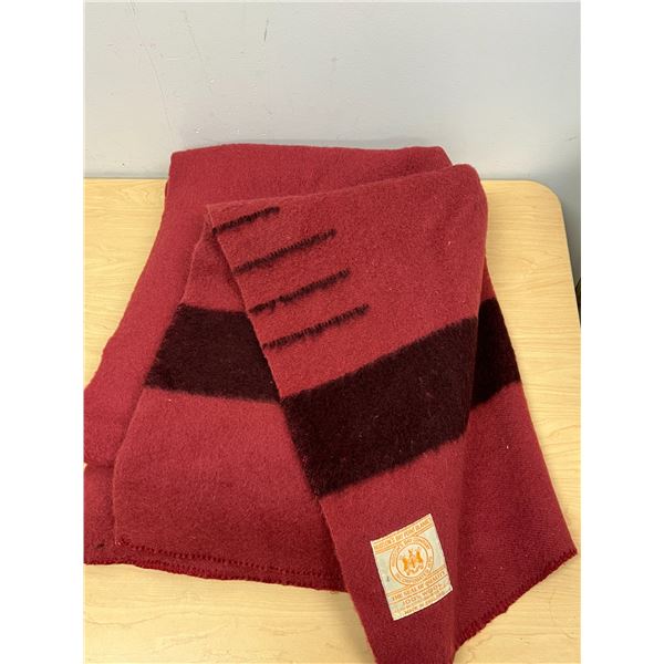Hudson's Bay Company HBC 3.5 Point Wool Blanket - Approx: 80x62" - good used condition