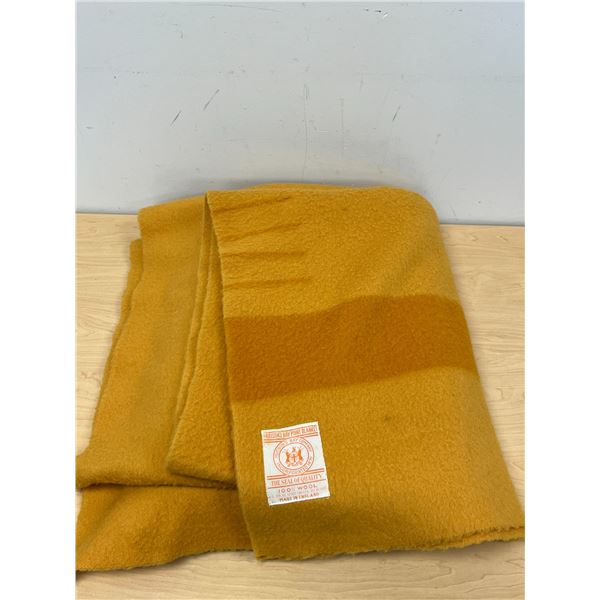 Hudson's Bay Company HBC 4 Point Wool Blanket - Approx: 80x62" - good condition, some marks