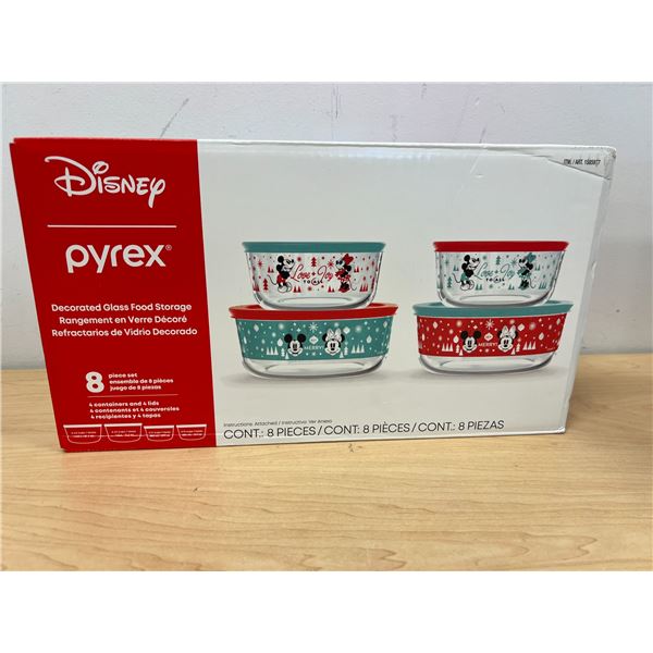 New Sealed Disney Pyrex Glass Food Storage Set - see photos for details