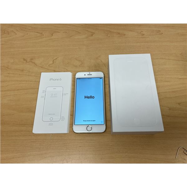 Used Apple iPhone 6 - Gold - 64GB - see all photos for details - powers up, not tested
