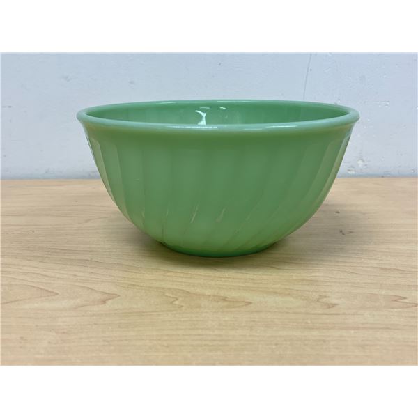 Fire King Jadite Swirl Mixing Bowl 8" - shows use, see all photos