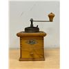 Image 1 : Vintage KYM Wooden Hand Crank Coffee Grinder - Approx: 4.75"