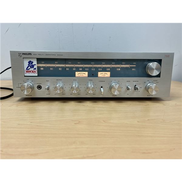 Philips High Fidelity Laboratories Receiver 22AH785 - powers up, not tested - see all photos