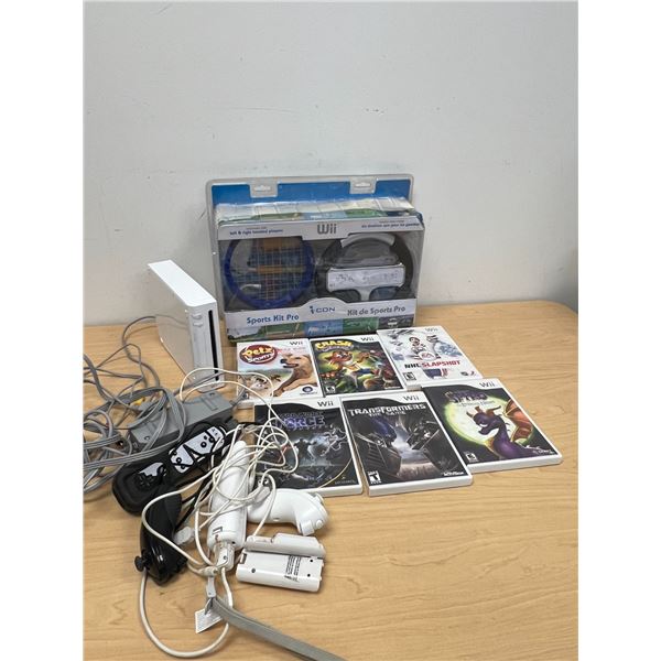 Nintendo Wii with Games & Accessories - see all photos for details - not tested
