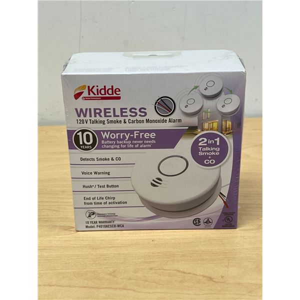 New Sealed Kidde Talking Smoke & Carbon Monoxide Alarm - see photos for details