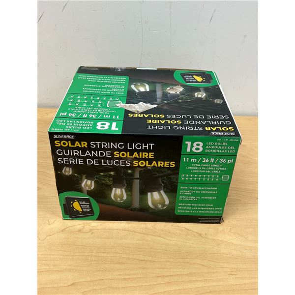 Sunforce Solar LED String Light 36' - see all photos for details