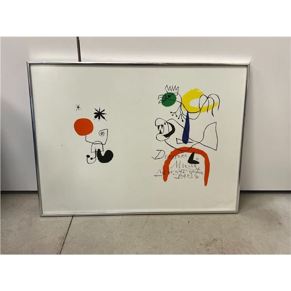 Joan Miro "Derriere le Miroir" Frame approx: 30x22"
