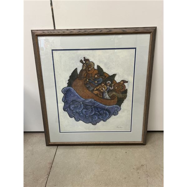 Artist Signed 37/100 Framed Art - Frame Approx: 28x25.75"