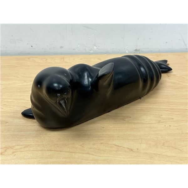 AS IS - Large Heavy Soapstone Sculpture Carving - some repair/damage - see all photos