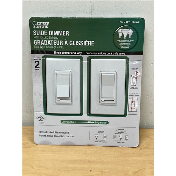 2 Pack Slide Dimmer Light Switches - see all photos