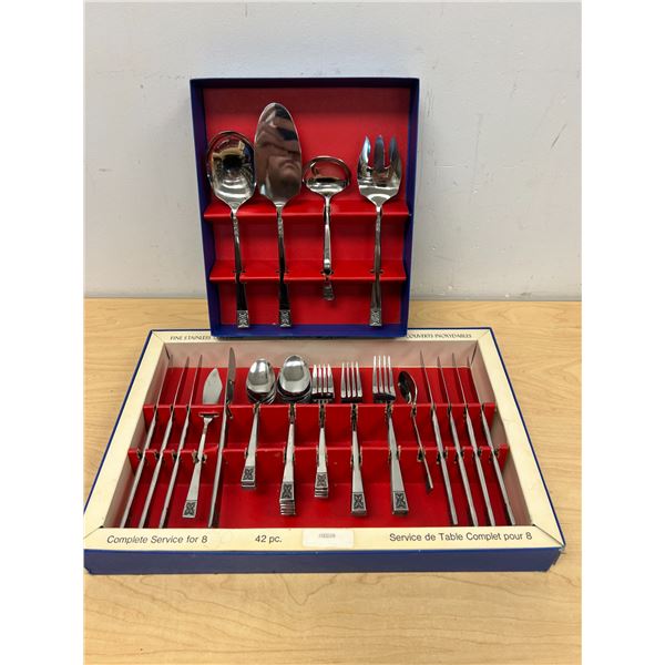 38 Town Hall Stainless Cutlery pieces & 4 Serving Pieces - see all photos