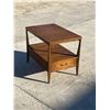 Image 2 : Mid Century Side Table with Drawer and lower Shelf - Approx: 30x20" & 23.5"T