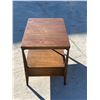 Image 4 : Mid Century Side Table with Drawer and lower Shelf - Approx: 30x20" & 23.5"T