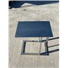 Image 3 : All Metal Stainless Couch / Side Table - Approx: 21x13.75" & 22.5"T