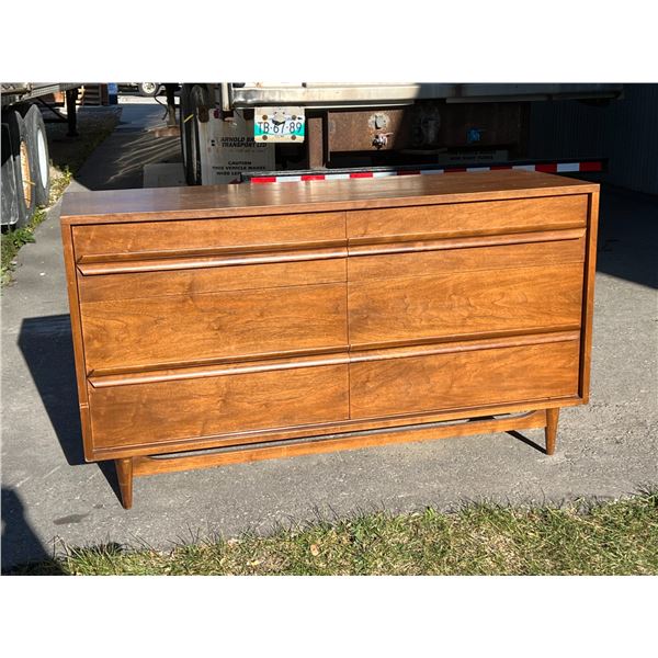 Gibbard Mid Century Lowboy Dresser - shows use/wear Approx: 58x20 & 32.5"T see all photos