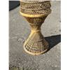 Image 3 : Vintage Wicker Plant Holder / Stand - Approx: 15.5"W 27"T