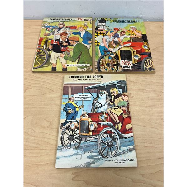 Three 1960s Canadian Tire Catalogues - very nice condition - see all photos