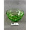 Image 2 : Nice Vintage Uranium Glass Bowl w/ Diamond Pattern. Approx. 2.75" H x 5.5" Diameter
