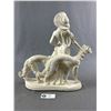Image 2 : Vintage Art Deco Figurine w/ 2 Borzoi/ Wolfhound Dogs. Approx. 12" H
