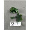 Image 2 : BC Jade Animal Carvings. Bear, Turtle Bird 86 grams