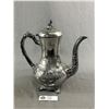 Image 2 : 2 Silverplated Vintage Items w/ Chestnut Finial - 10" H Teapot & 7" Sugar Bowl (needs repair to hand