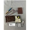 Image 2 : Vintage CollectiblesWaterman with Cartridges, Esso Key Chain with Tags Key Cases +