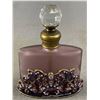 Image 2 : Lovely Vintage Jewelled Perfume Bottle With Dauber