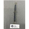 Image 2 : Vintage Lapis Lazuli Beads & Silver Bracelet