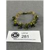 Image 1 : Vintage Purple & Green Faceted Stones Bracelet