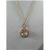 Image 2 : Lovely Gold Plated with Crystal Stone Pendant Marked Butler & Chain Necklace
