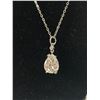 Image 2 : Vintage 925 Sterling Silver Chain with Brilliant Crystal & Rhinestone Pendant Necklace