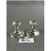 Image 1 : Pair of Birks Sterling Silver Candle Holders Stamped " Birks Sterling" on Bottom Edge