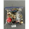 Image 1 : Large Bag of Misellaneous Costume Jewelry Parts, Beads Etc