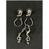 Image 2 : Lot of Silver Necklace, Pendant and Earrings