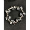 Image 2 : Silver Tone Moose Head Decorative Bowl Filled w/ Crystals