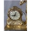 Image 2 : Vintage Mid Century Brass Horse and Mantel Clock