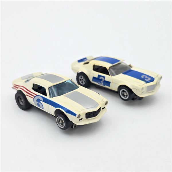 Aurora AFX Camaro Z28 HO Slot Car Pair