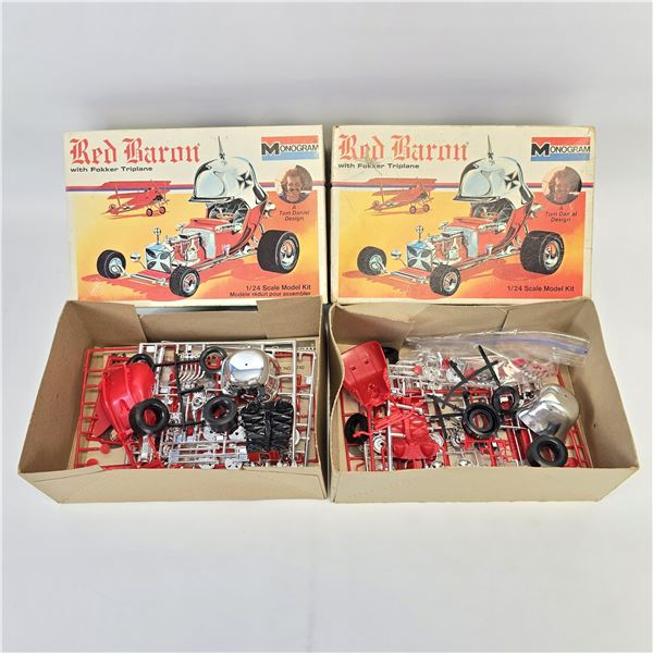 Red Baron Model Car Kit Lot of (2)