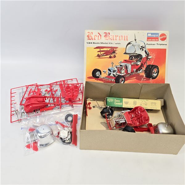 Red Baron Model Car Kit Lot