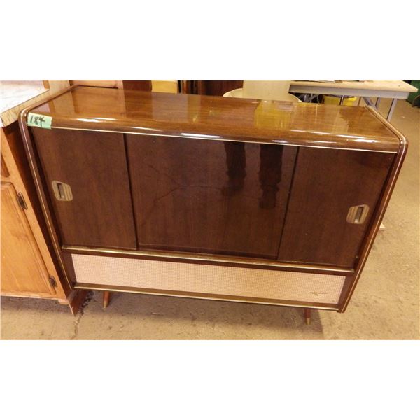 vintage Korting / telefunken cabinet stereo - radio works, record player not tested