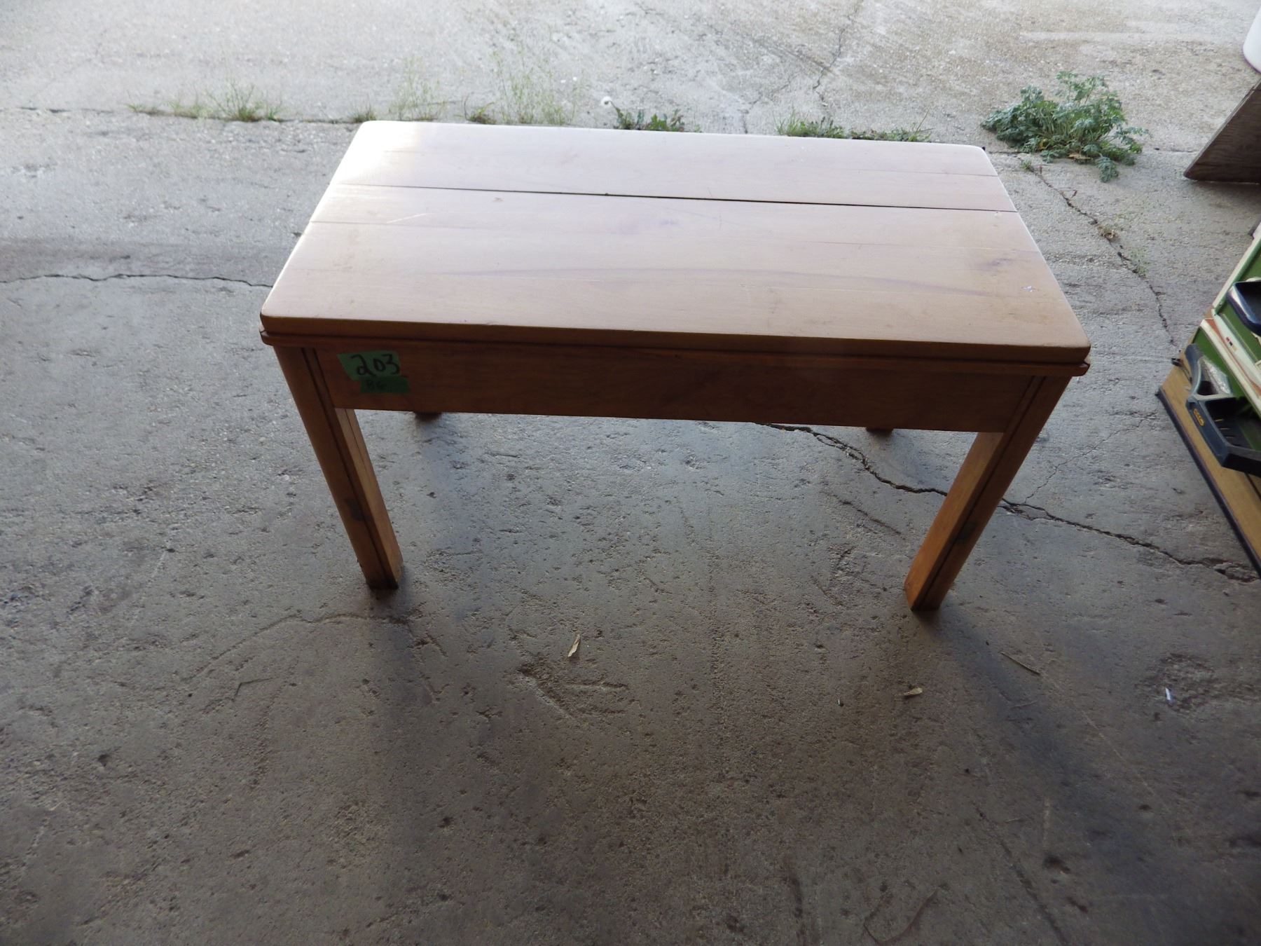 Wood homemade coffee table