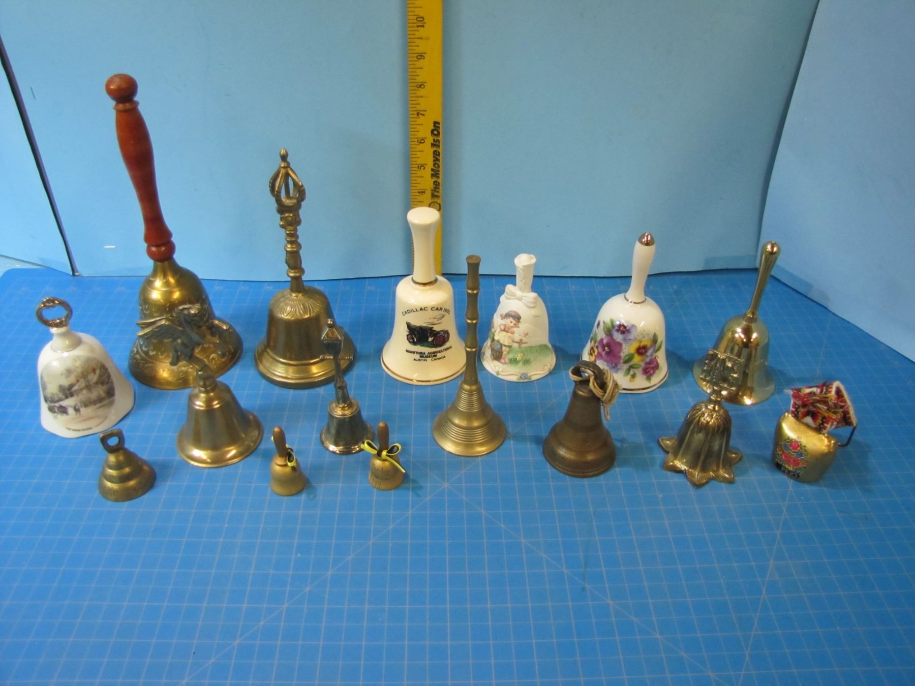collection of hand bells