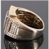 Image 2 : ~1.0CTW DIAMOND MEN'S CLUSTER STERLING RING