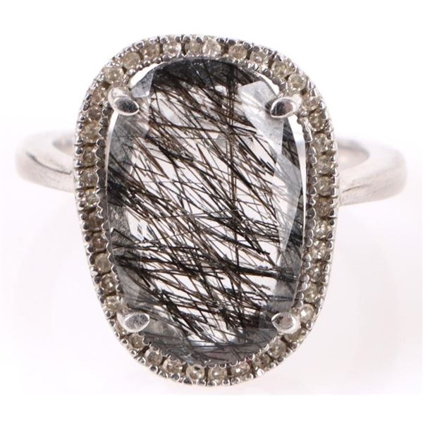 RUTILATED QUARTZ STERLING SILVER LADIES RING