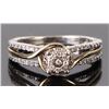 Image 1 : 10K YELLOW & WHITE GOLD DIAMOND LADIES RING