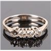 Image 1 : 14K WHITE GOLD ROUND DIAMOND LADIES RING