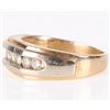 Image 2 : 14K YELLOW GOLD ROUND DIAMOND MEN'S RING